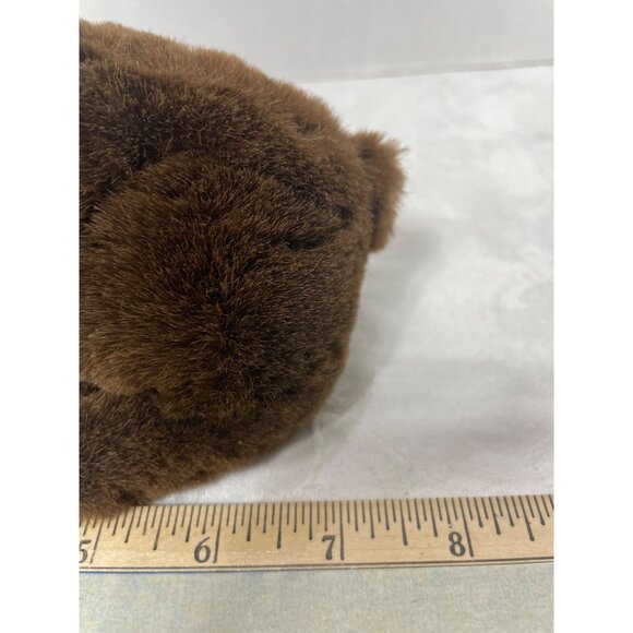 Brown Plush Bear Stuffed Animal Toy By On Time Promotions 8" Soft & Cuddly For K - Picture 7 of 8